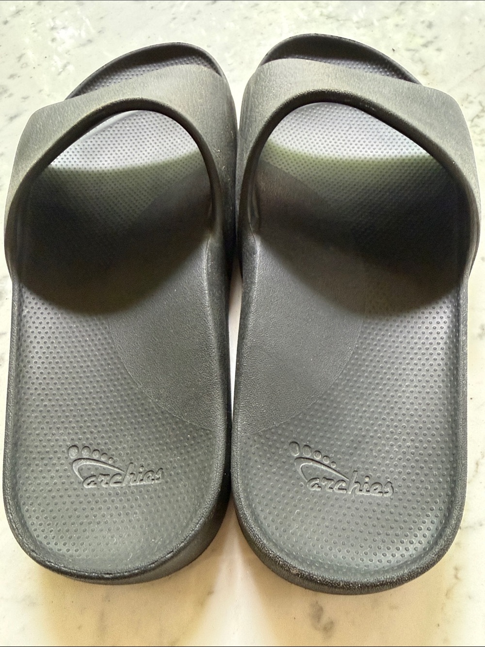 Archies Black Slide Sandals Women’s 8/ Men’s 7 - Picture 3 of 5